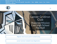 Tablet Screenshot of lancergridironclub.com